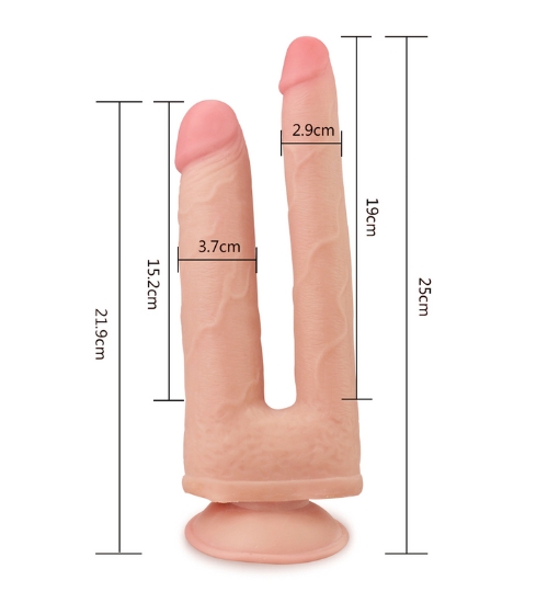 Podwójne realistyczne dildo