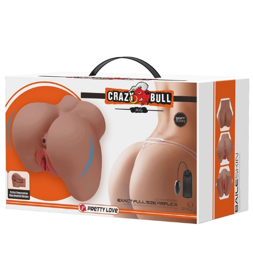 Wibrujący tyłeczek z podwójnym wejściem