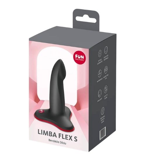 Elastyczne czarne dildo z formowalnym trzonem