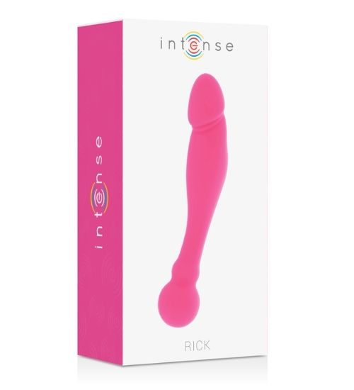 Dwustronne różowe dildo z silikonu