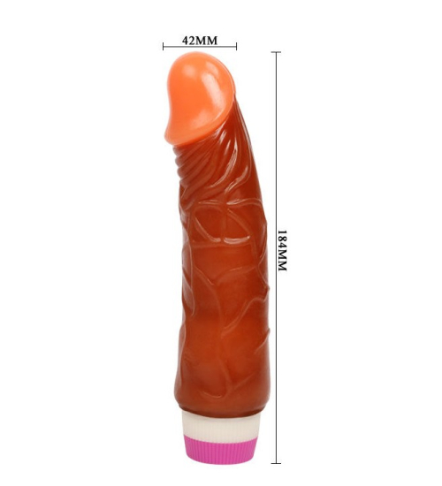 Realistyczny brązowy wibrator