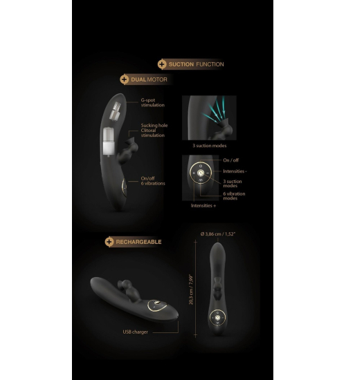 Ssący wibrator króliczek - Dorcel