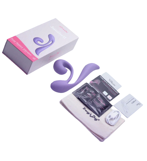 Fioletowy fikuśny wibrator wielozadaniowy