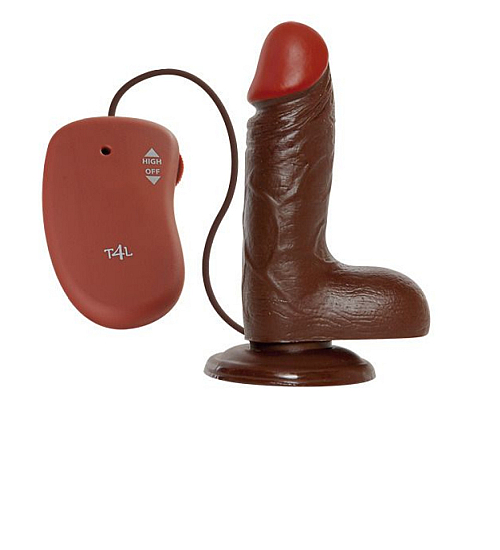 Wibrator z przyssawką brown