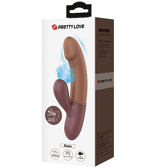 Brązowy wibrator do punktu G i łechtaczki