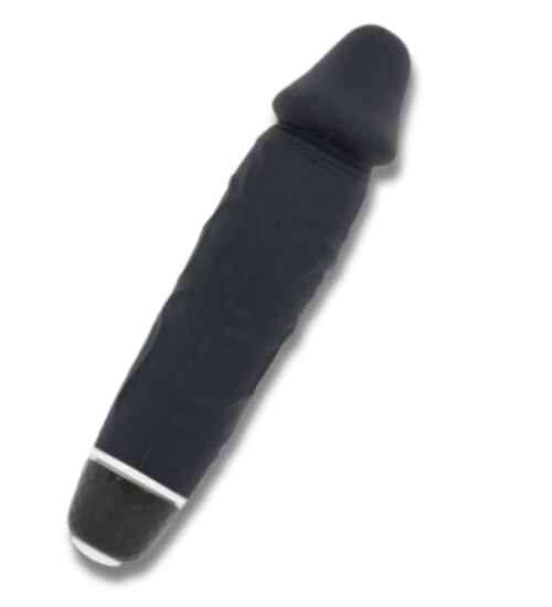 Czarny mały wibrator z silikonu