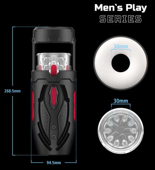 Masturbator z ruchem posuwisto - obrotowym