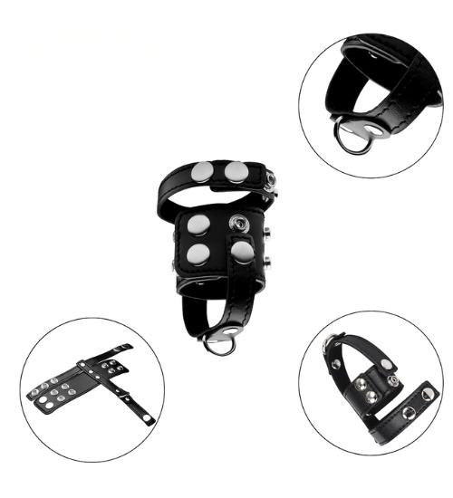 Regulowana opaska zaciskowa na penisa i jądra