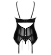 Odważny czarny gorset z wiązaniem