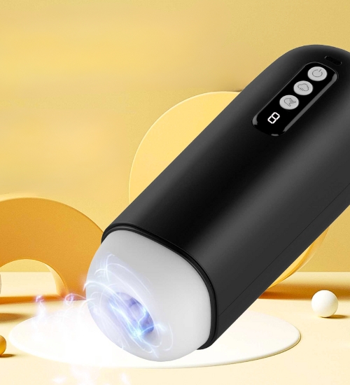 Masturbator ssący z odgłosami rozkoszy