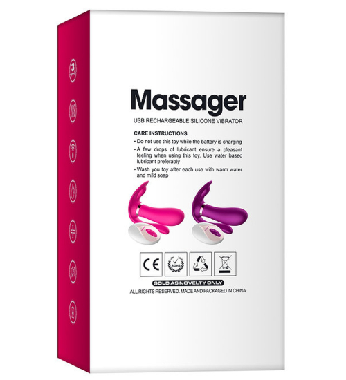 Wibrujący stymulator z bezprzewodowym pilotem