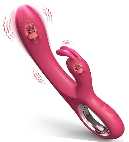 Wodoodporny wibrator USB z wypustką na łechtaczkę