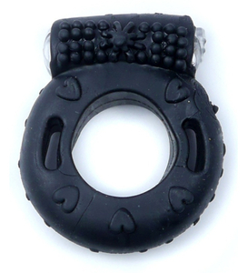 Czarny pierścionek wibracyjny