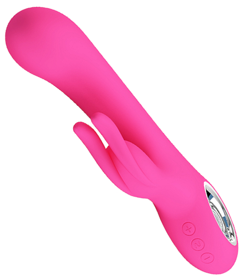 Różowy króliczek z uchwytem