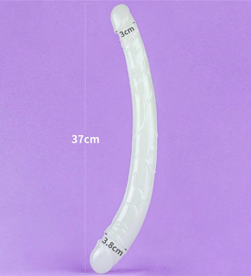 Długie podwójne świecące dildo