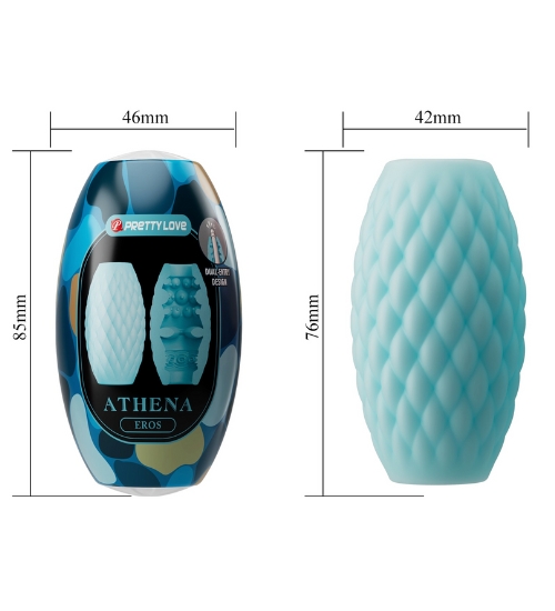 Niebieski masturbator kieszonkowy