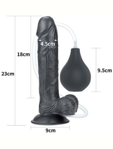 Dildo z funkcją wytrysku 