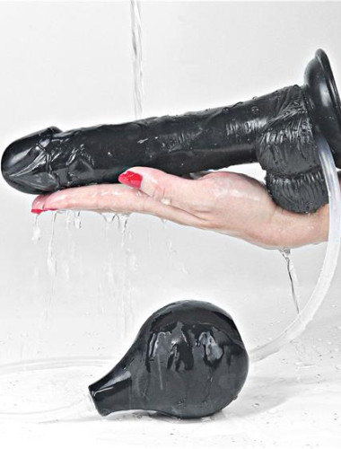Dildo z funkcją wytrysku 