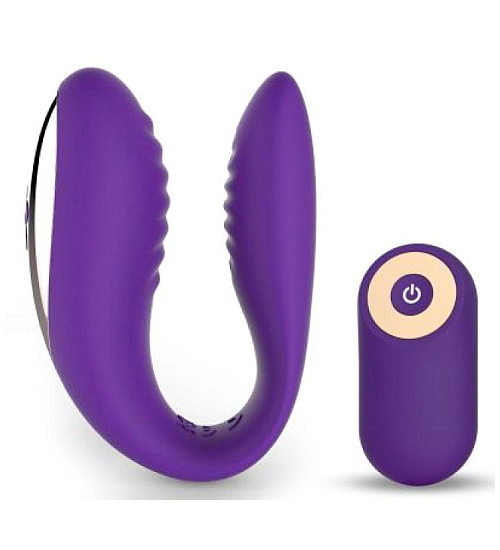 Fioletowy wibrator bezprzewodowy dla par