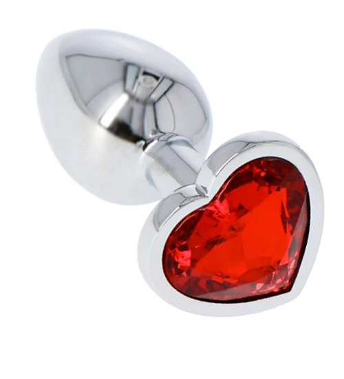 Plug analny z czerwonym kryształem