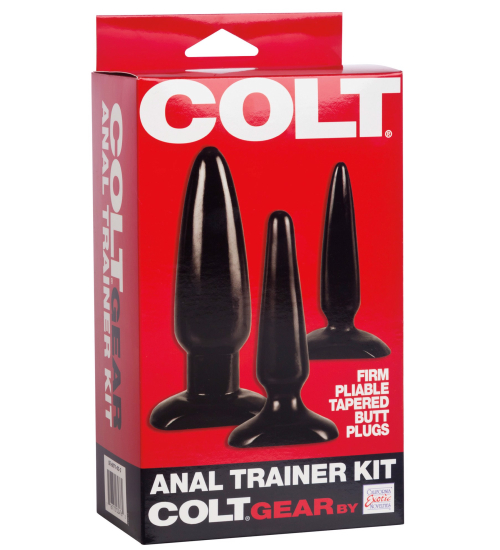 Trzy żelowe korki analne Colt