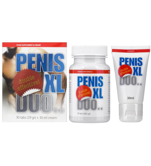 Zestaw Duo Pack, Penis XL tabletki + krem 
