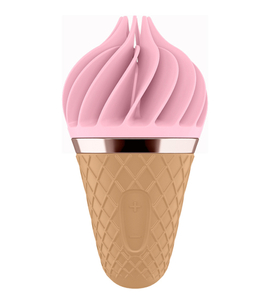 Obrotowy masażer łechtaczki w kształcie loda