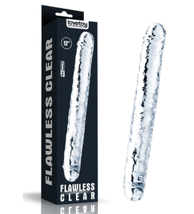 Przezroczyste podwójne dildo